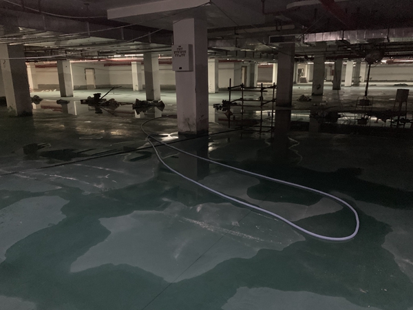 天鹅湾＋铁绿金刚砂地坪项目